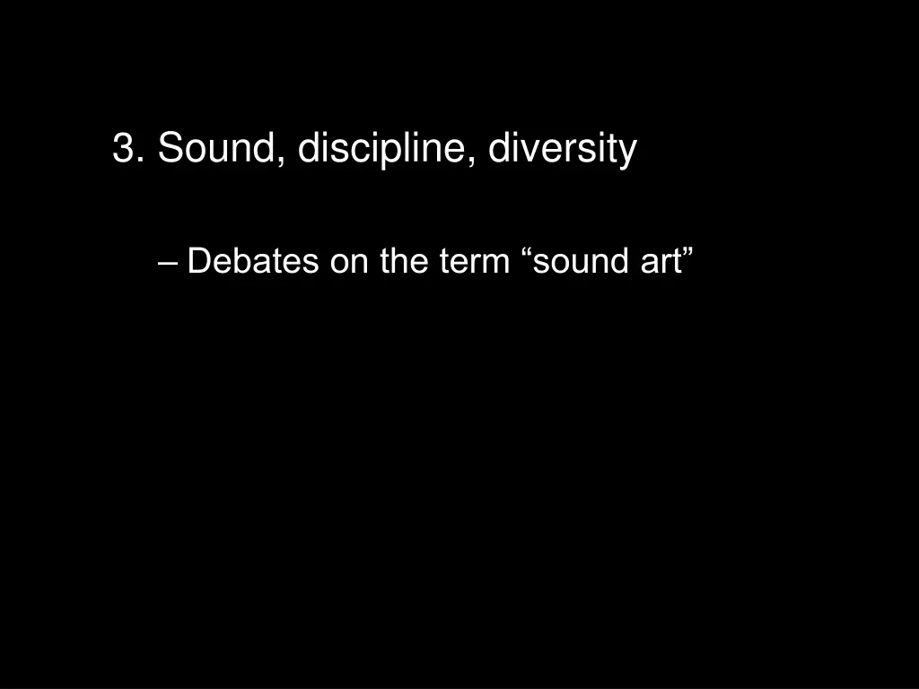 3 sound discipline diversity 1