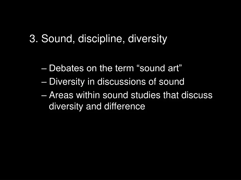 3 sound discipline diversity 3