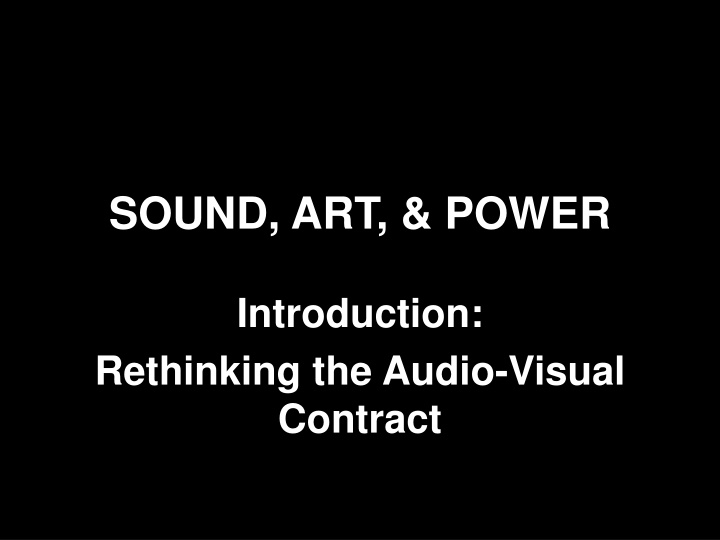 sound art power