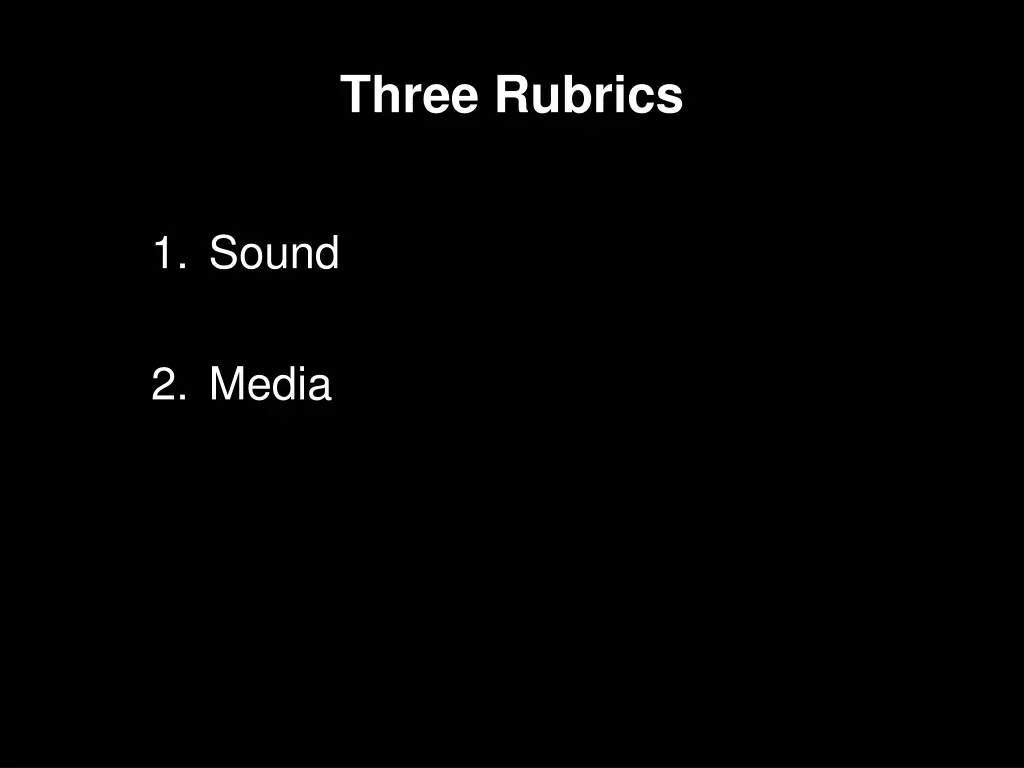 three rubrics 2