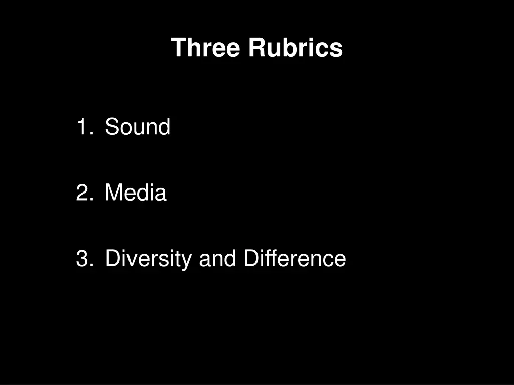 three rubrics 3