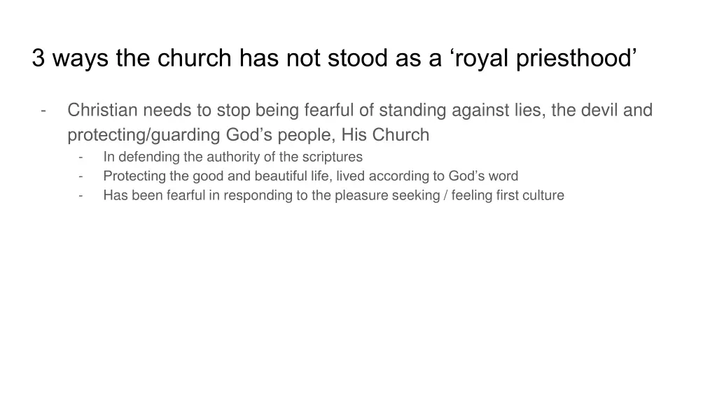 3 ways the church has not stood as a royal