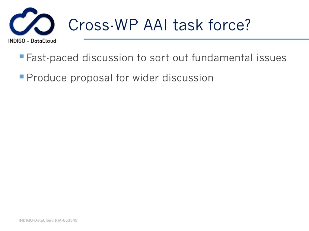 cross wp aai task force