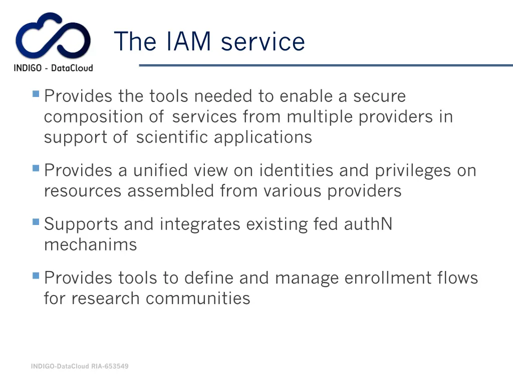 the iam service