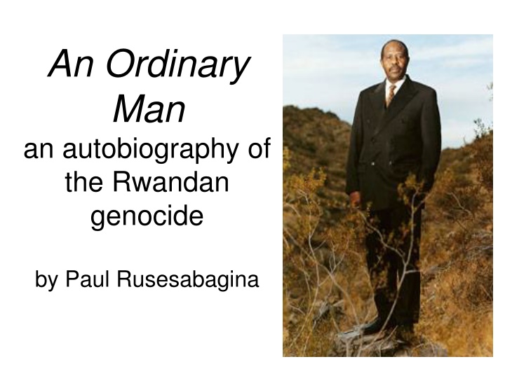 an ordinary man an autobiography of the rwandan