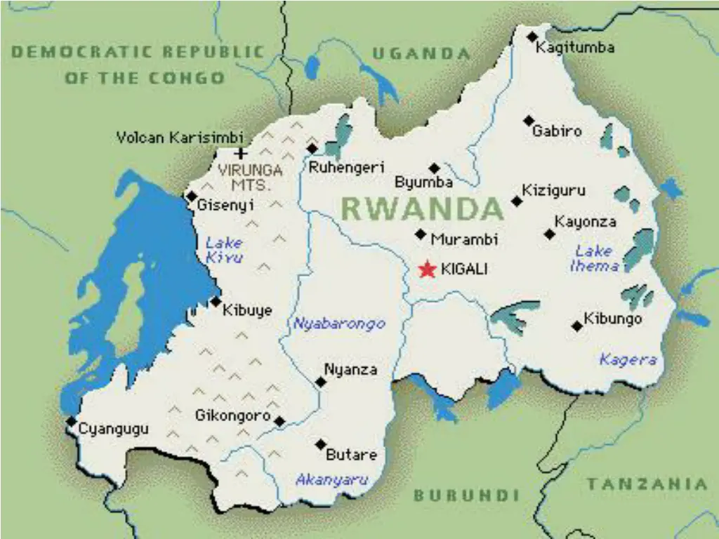 rwanda map