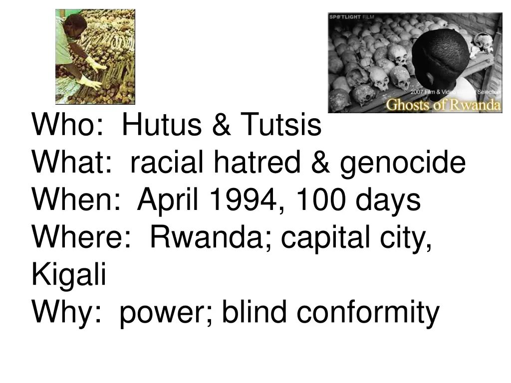 who hutus tutsis what racial hatred genocide when