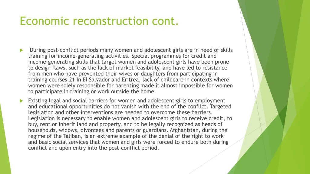 economic reconstruction cont 2