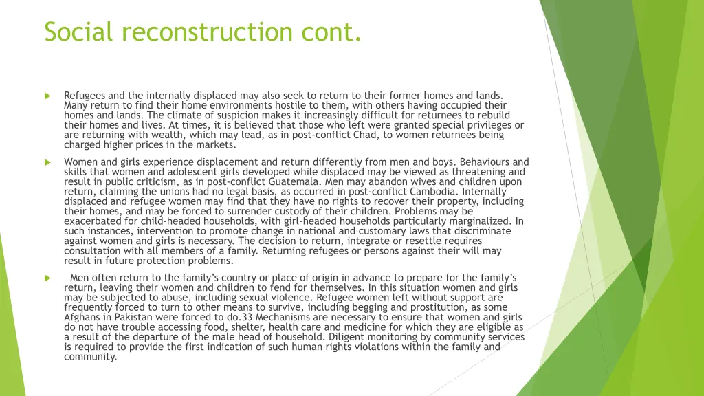 social reconstruction cont 1