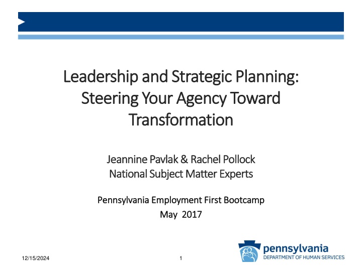 leadership and strategic planning leadership