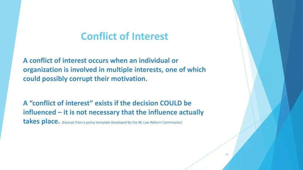 conflict of interest