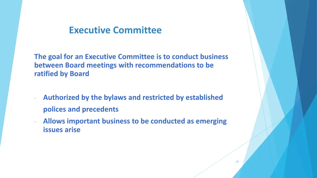 executive committee