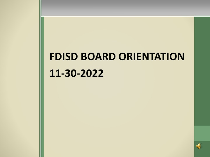 fdisd board orientation 11 30 2022