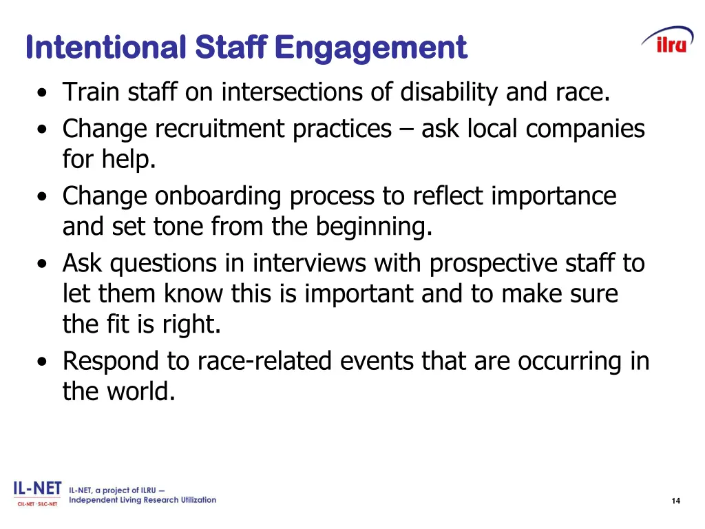 intentional staff engagement intentional staff