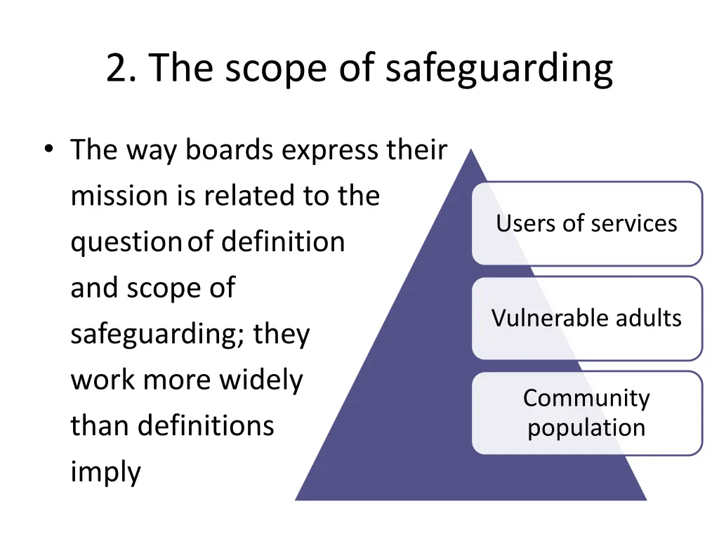 2 the scope of safeguarding