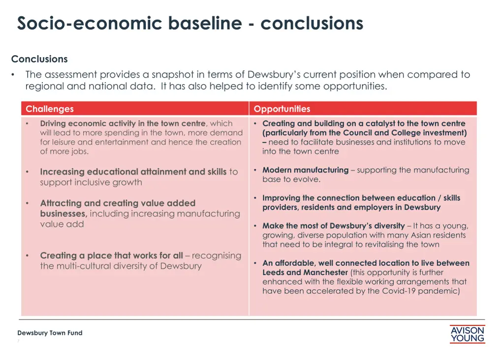 socio economic baseline conclusions