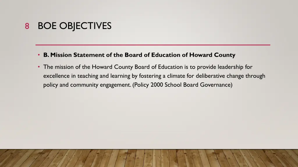 boe objectives 1