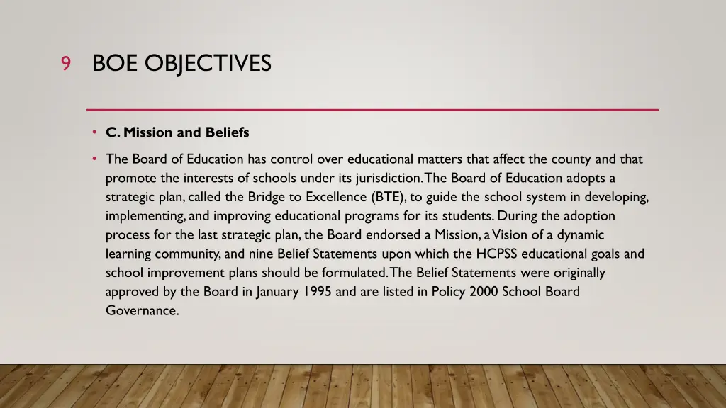 boe objectives 2