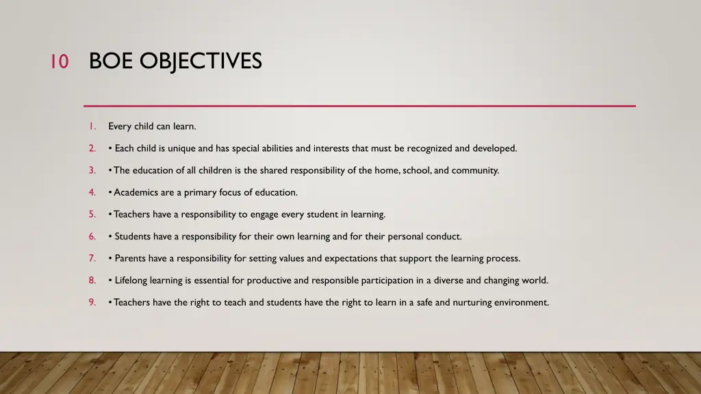 boe objectives 3