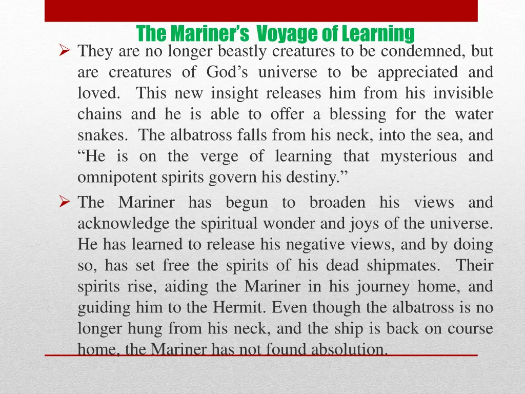 the mariner s voyage of learning they