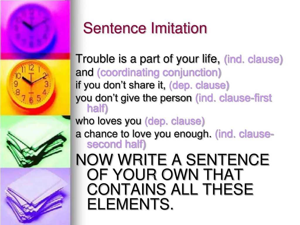 sentence imitation 2