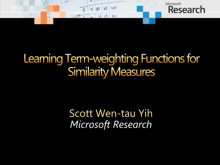 learning term weighting functions for similarity