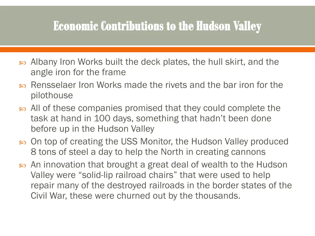 economic contributions to the hudson valley