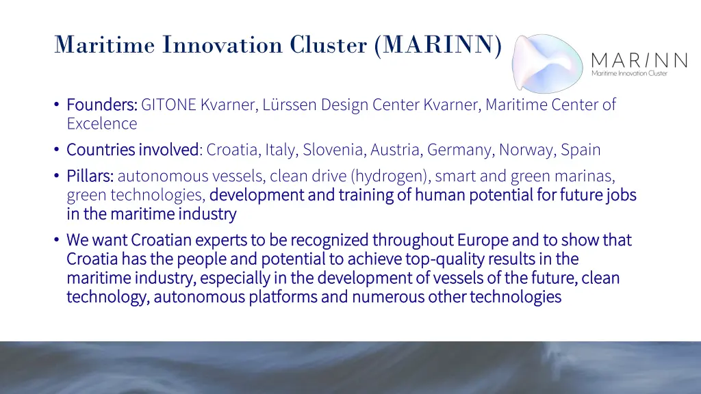 maritime innovation cluster marinn