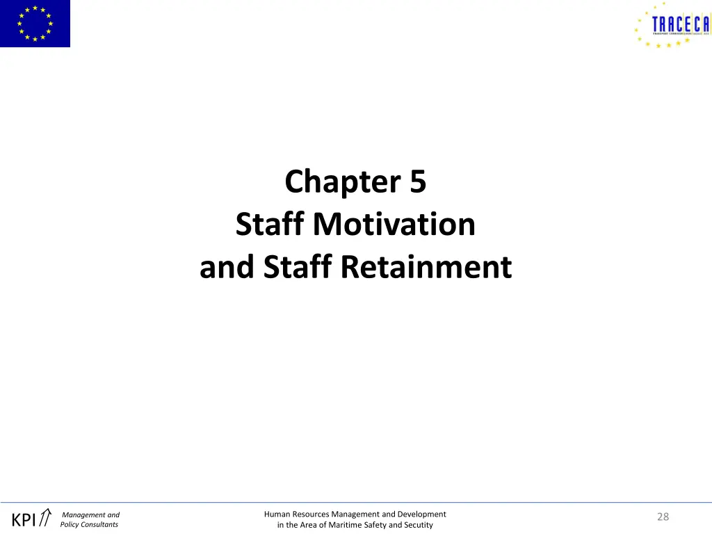 chapter 5 staff motivation and staff retainment