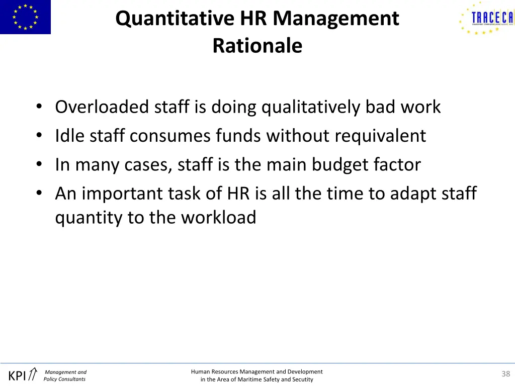 quantitative hr management rationale