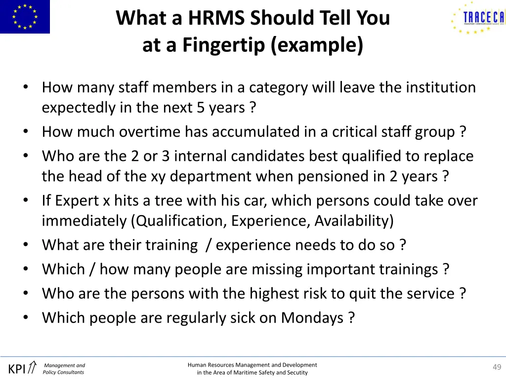 what a hrms should tell you at a fingertip example