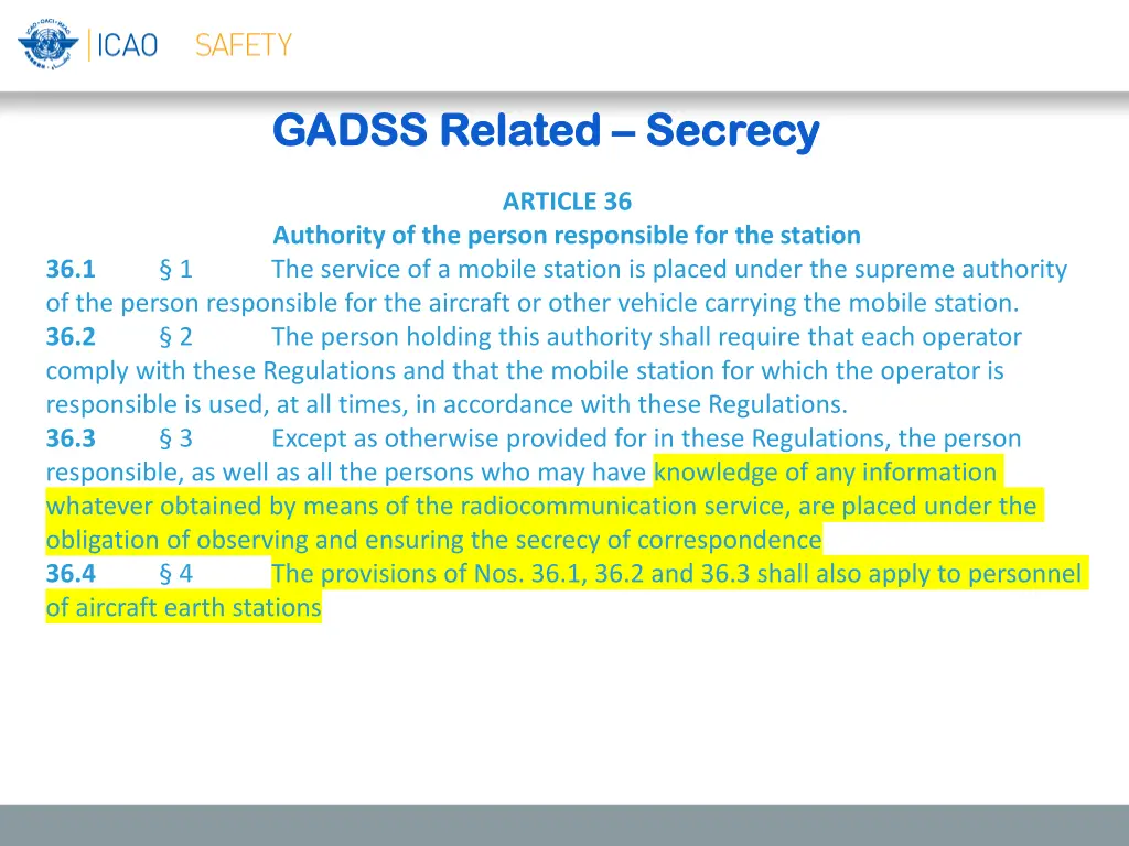 gadss related gadss related secrecy