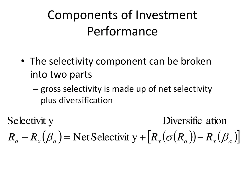 components of investment performance 3