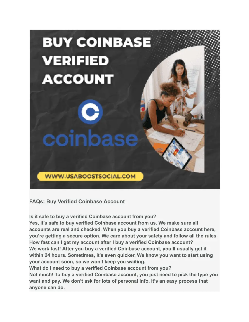 faqs buy verified coinbase account