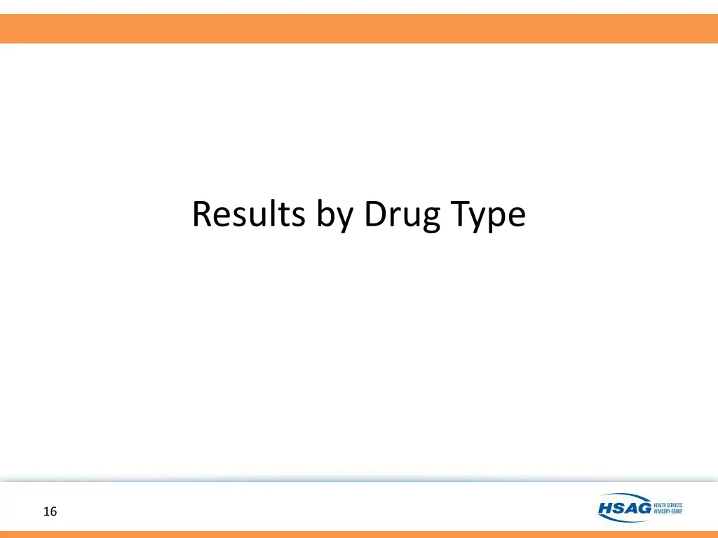 results by drug type