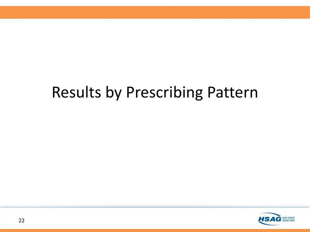 results by prescribing pattern