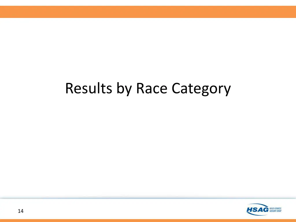 results by race category