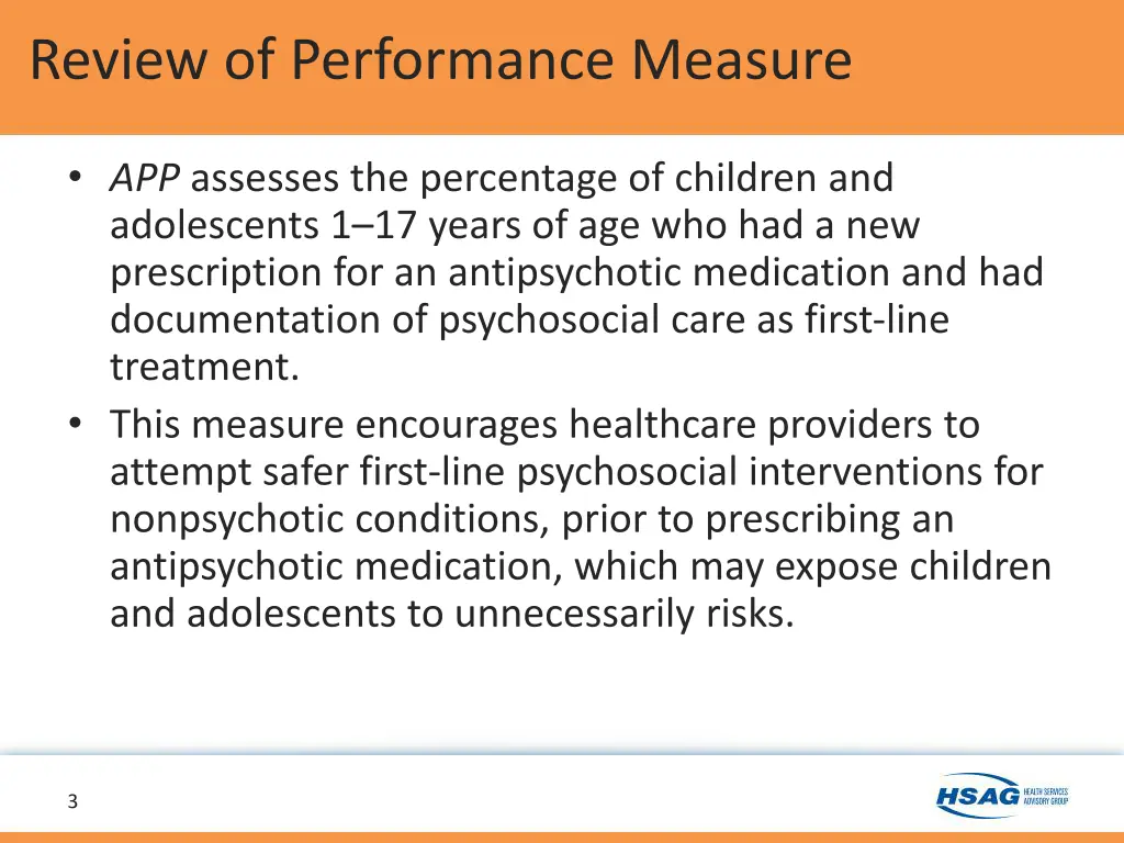 review of performance measure