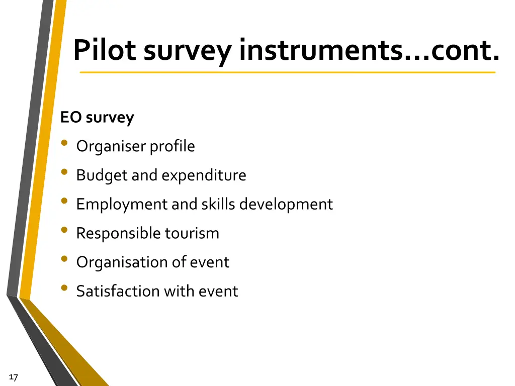 pilot survey instruments cont 1