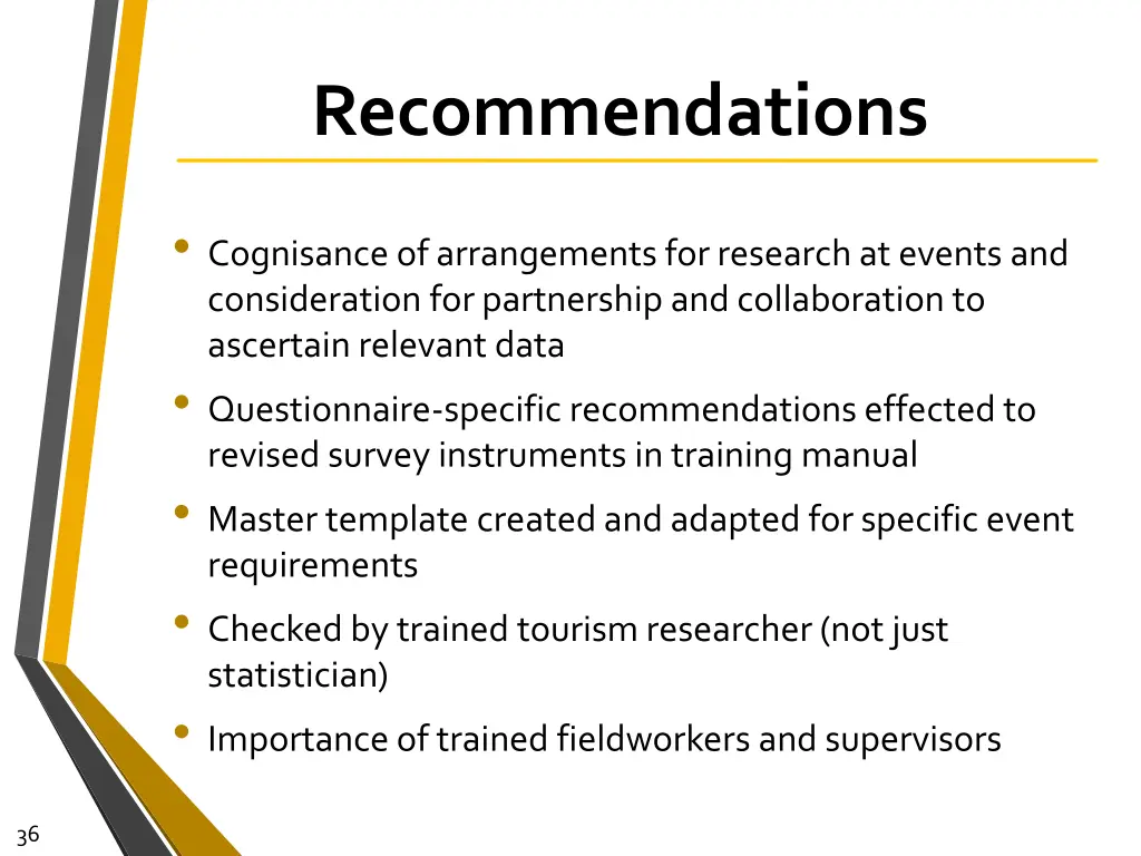 recommendations