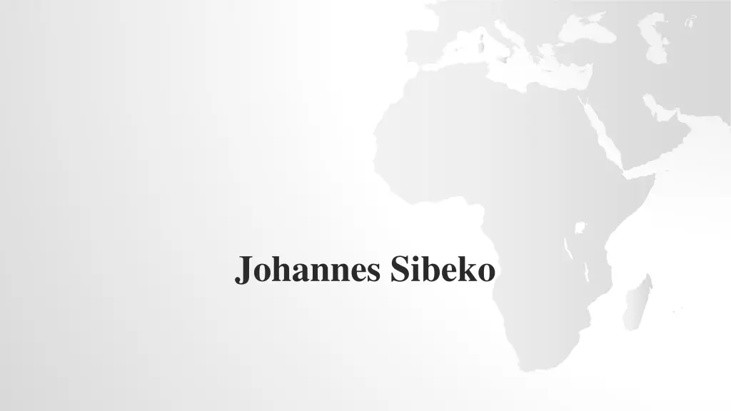 johannes sibeko