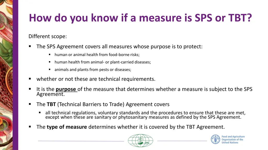 how do you know if a measure is sps or tbt