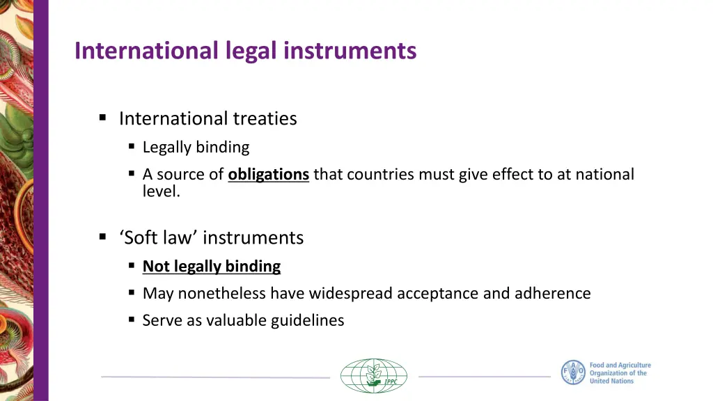 international legal instruments