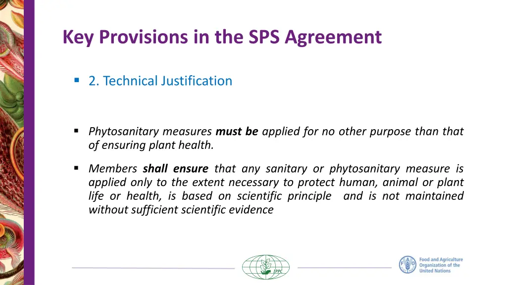 key provisions in the sps agreement 1