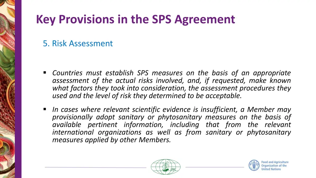 key provisions in the sps agreement 4