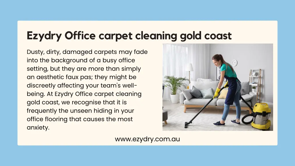 ezydry office carpet cleaning gold coast