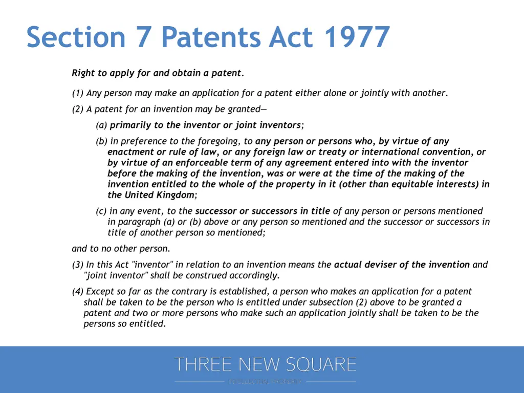 section 7 patents act 1977