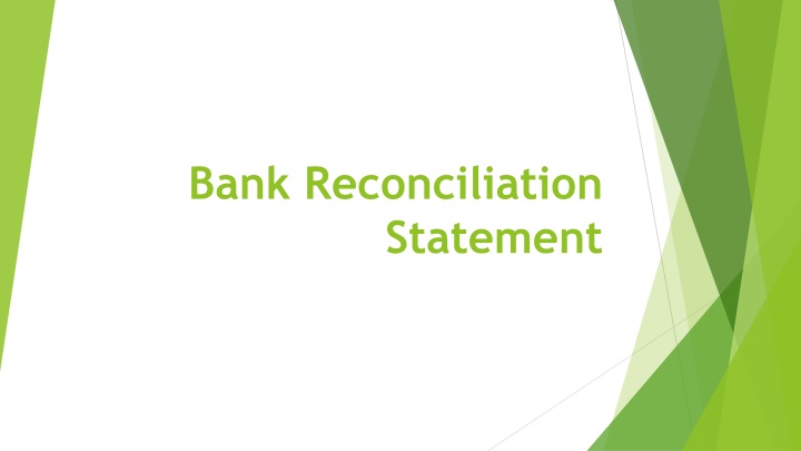 bank reconciliation statement