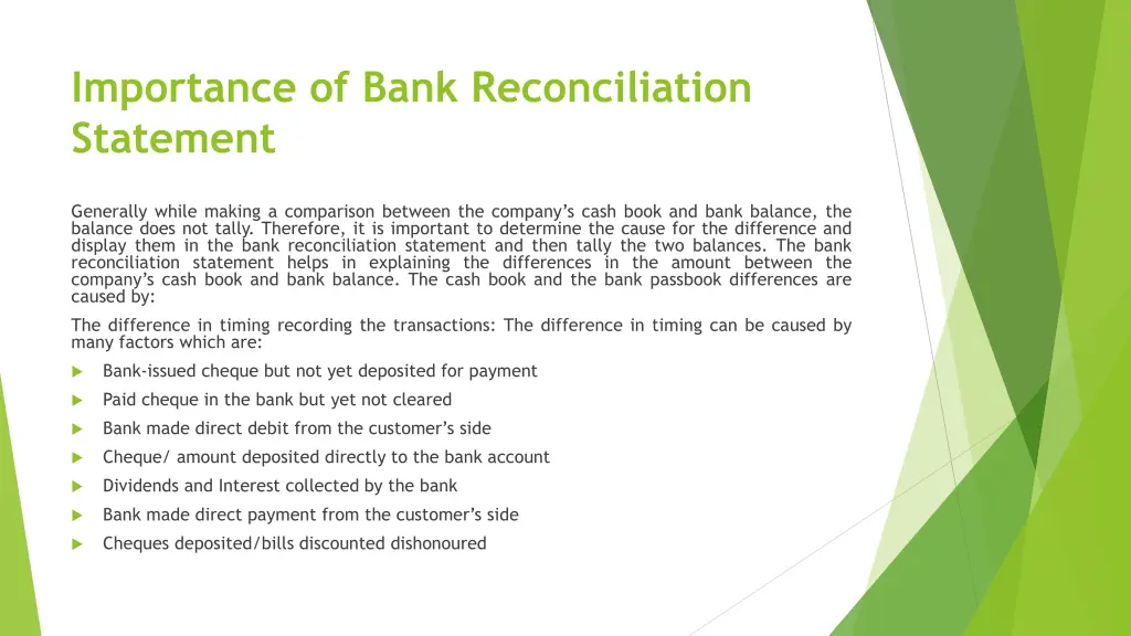 importance of bank reconciliation statement