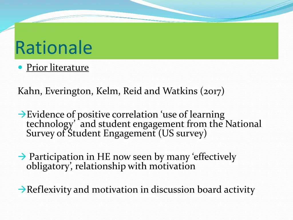 rationale prior literature 1